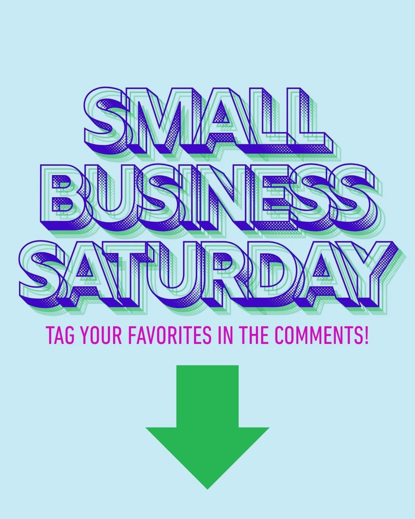 It&rsquo;s Small Business Saturday!! 🤩

EVERY purchase made from a small business makes a difference to real humans and our families. Every customer fuels our creativity, and I know speak on behalf of all small biz owners in saying we are THANKFUL f