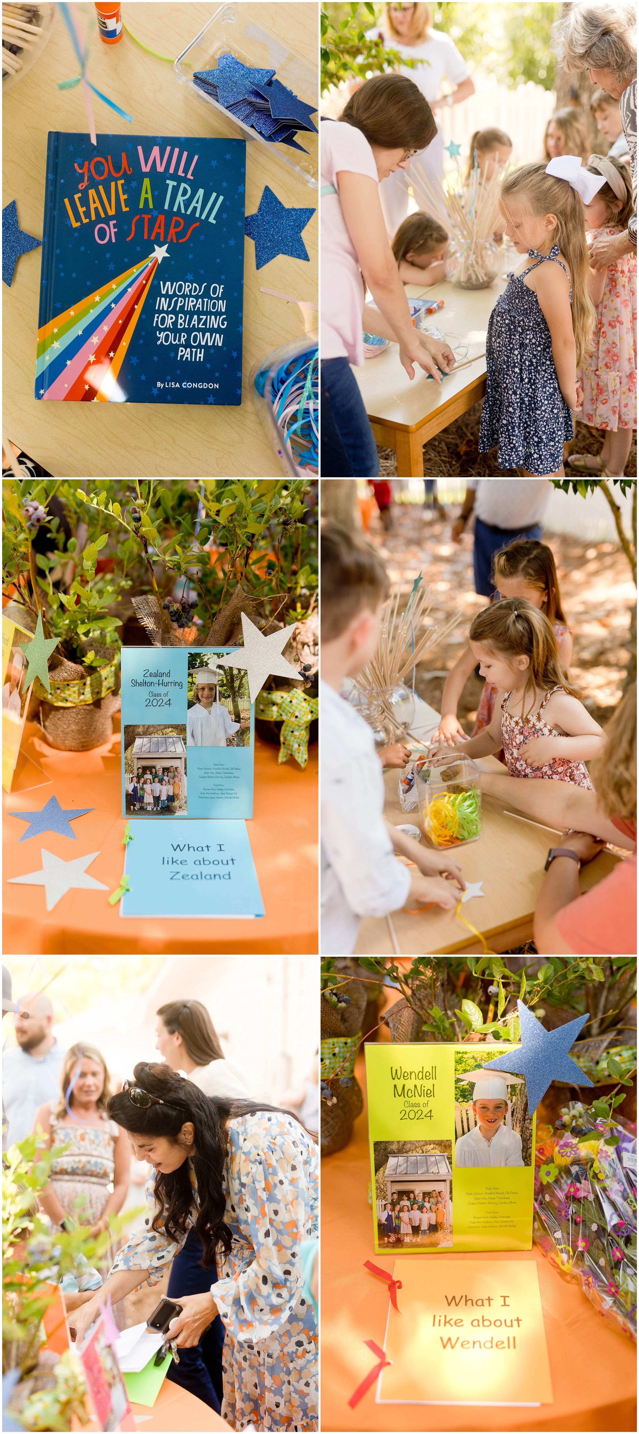 kindergarten graduation celebration details inspired by Lisa Congdon book with star theme