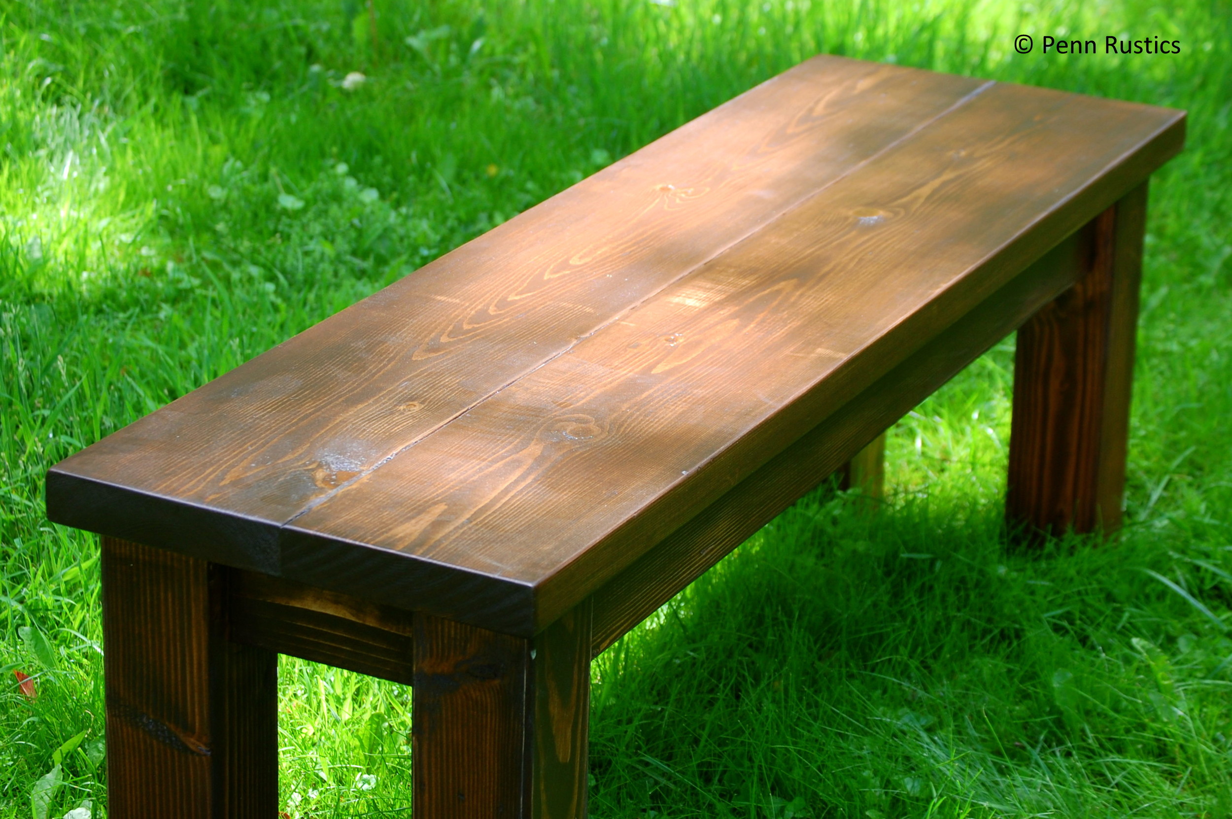 Solid Wood Bench Entryway Mudroom Rustic Farmhouse Dining Table Bench — Penn Rustics
