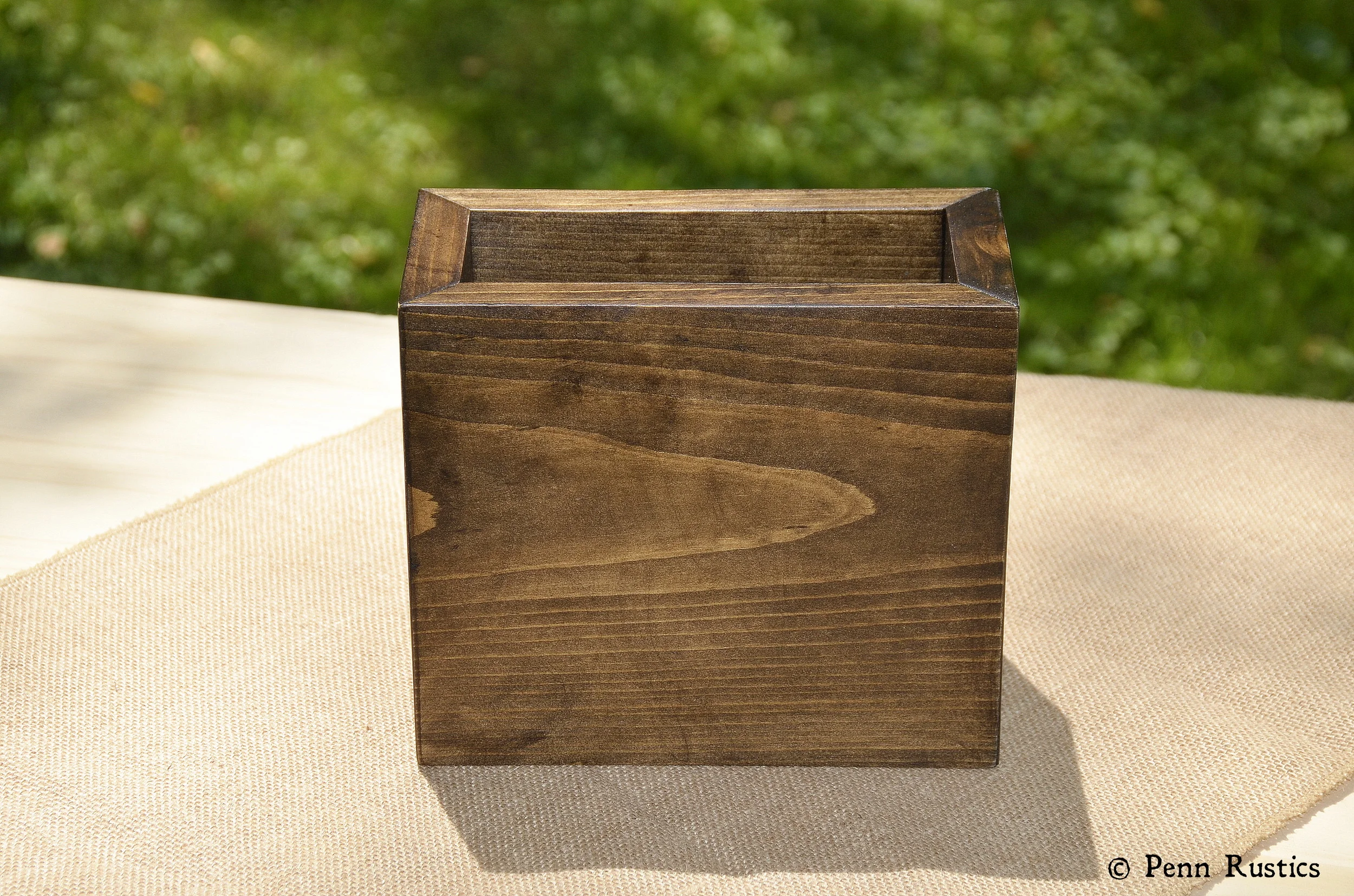 Wood Straw Holder Brochure Wedding Program Wood Centerpiece Vase