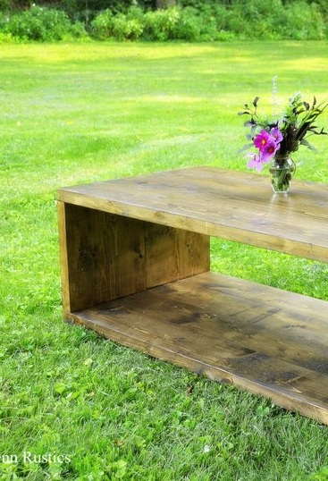 Modern Rustic Wood Coffee Table Penn Rustics