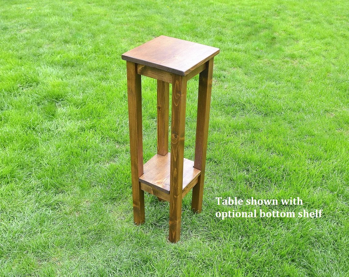 Small Square Stands  Small Square Solid Wood Plant Stands