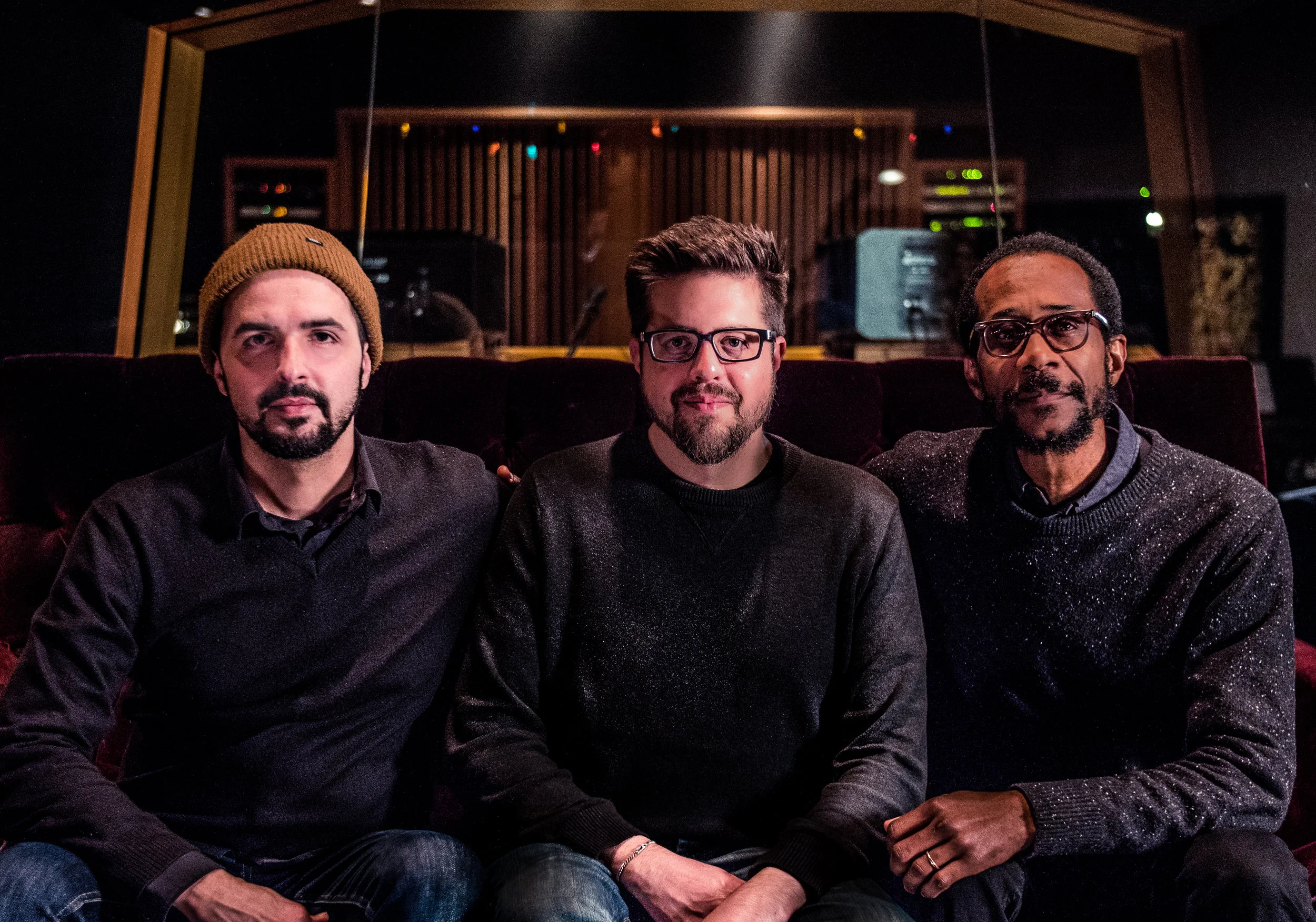 Romain Pilon, Jeff Denson and Brian Blade Photo by Omud Zoufonoun