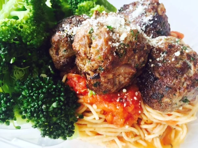 Turkey Meat Balls with Ezekiel Spaghetti