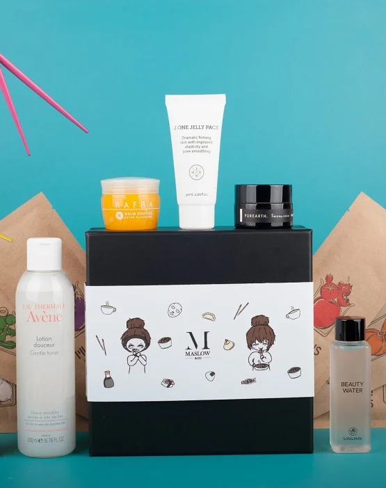 Box Sleeve Artwork for Maslow & Co's Asian Beauty Edit.