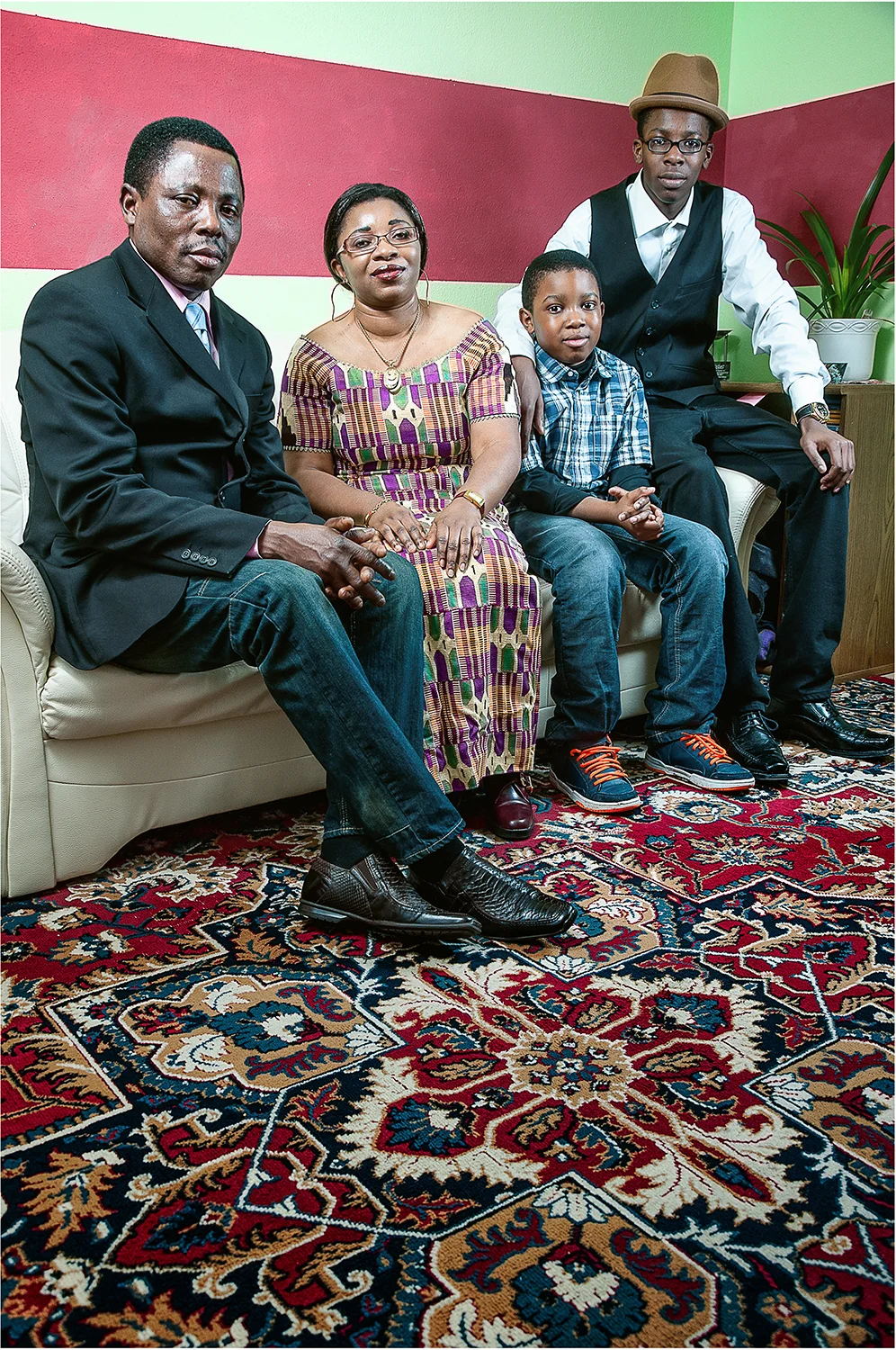 Edem Koussava & Familie (Genevive, Obadiah, Collins)