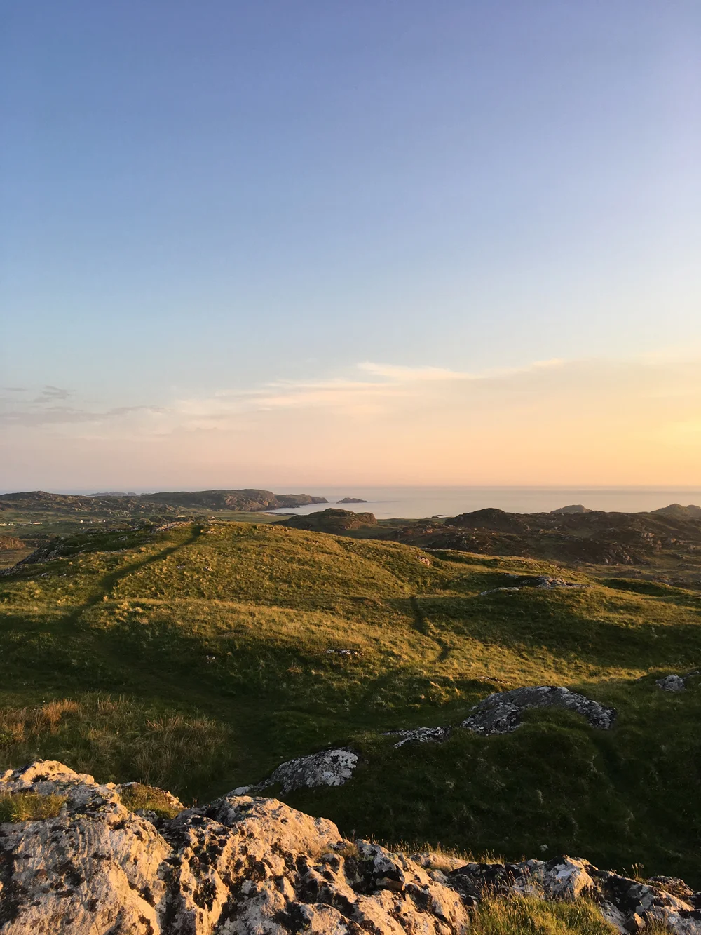 Sunset over Iona.