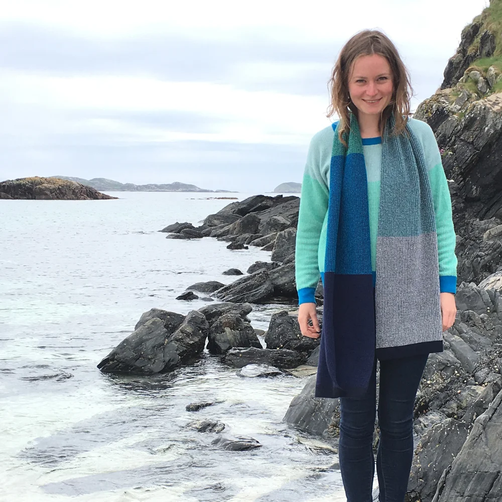 Tiree Scarf , with Islay Scoop Neck Jumper