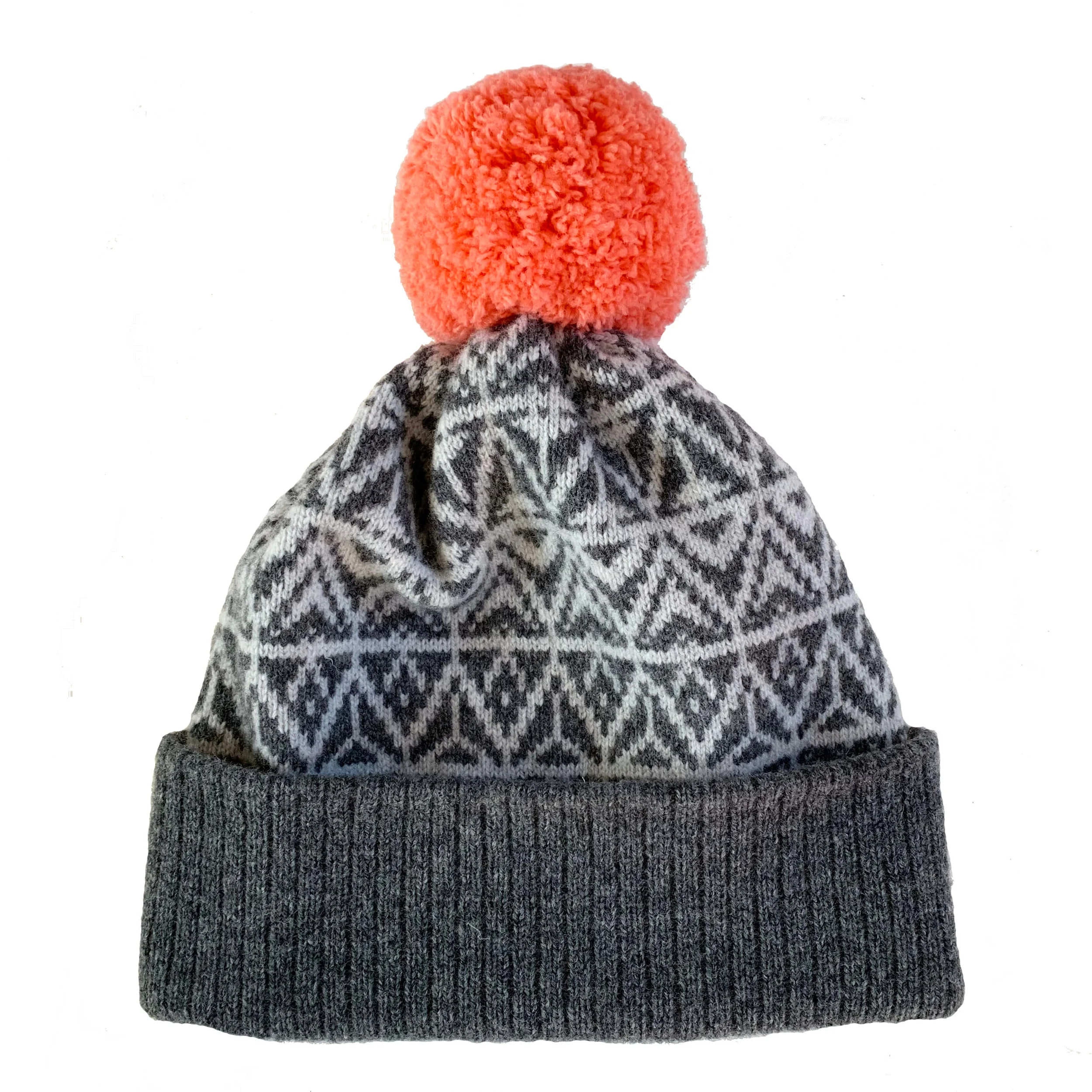 Tweed Hat. A soft designer lambswool bobble hat, made in Scotland. Luxury Scottish Knitwear by Collingwood-Norris