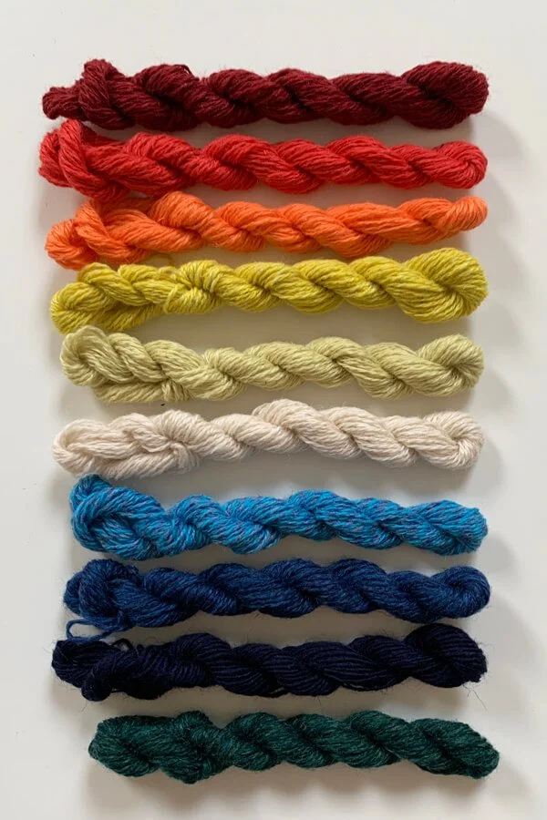 Cashmere Darning Thread in Mixed Colours