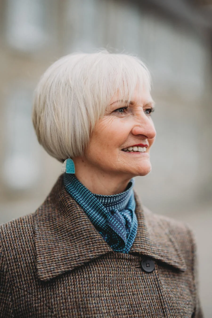 Dark blue patterned silk scarf, handmade in Scotland by Collingwood-Norris.jpg