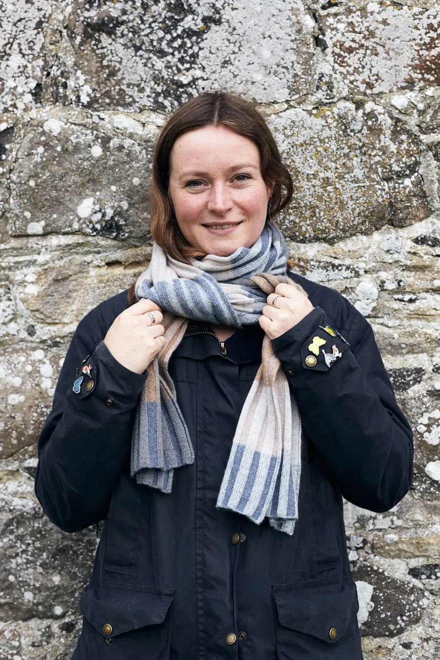 Pebble waste not cashmere scarf by Collingwood-Norris.jpg