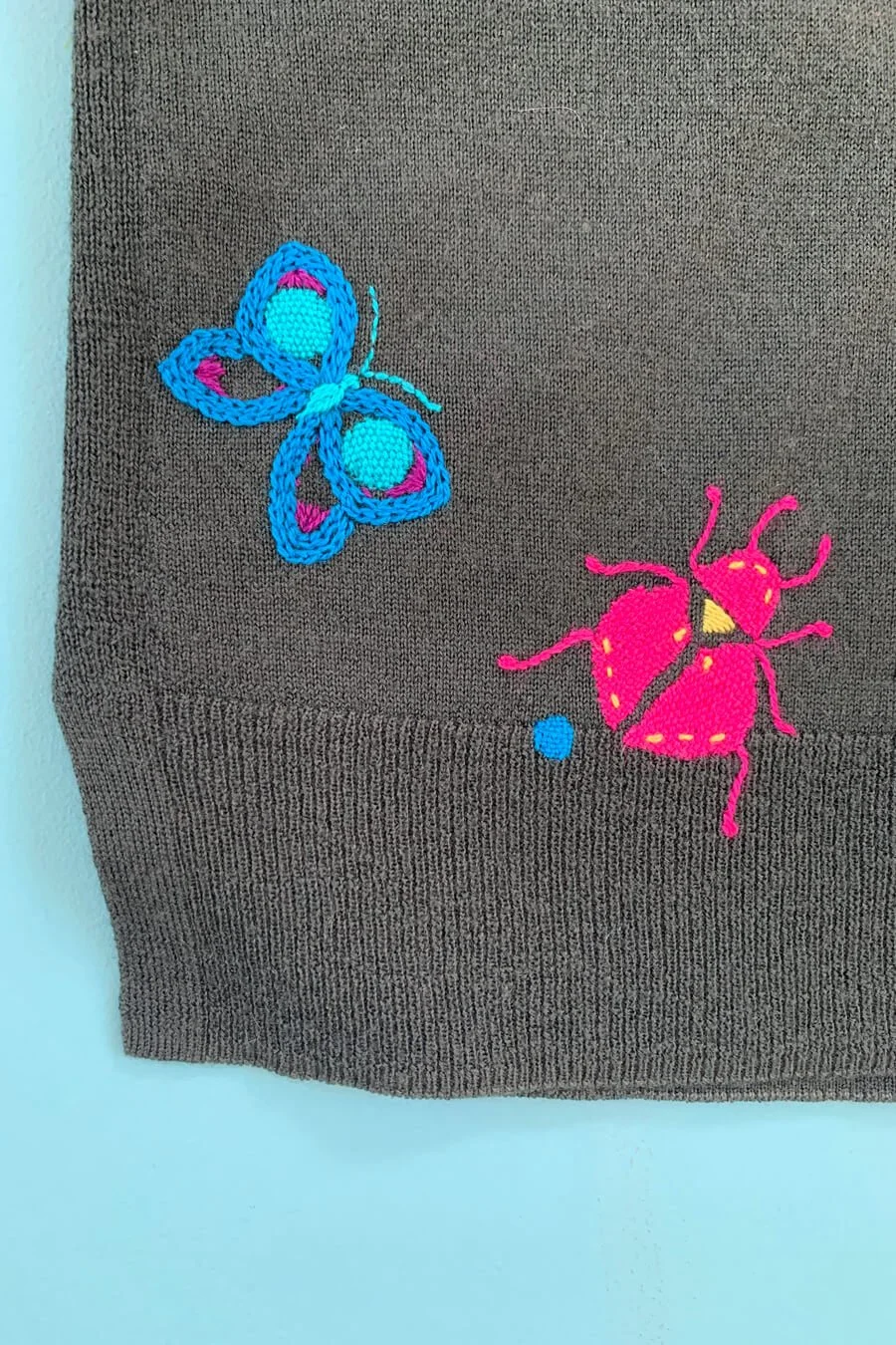 Beetle and butterfly darning by Collingwood-Norris.jpg