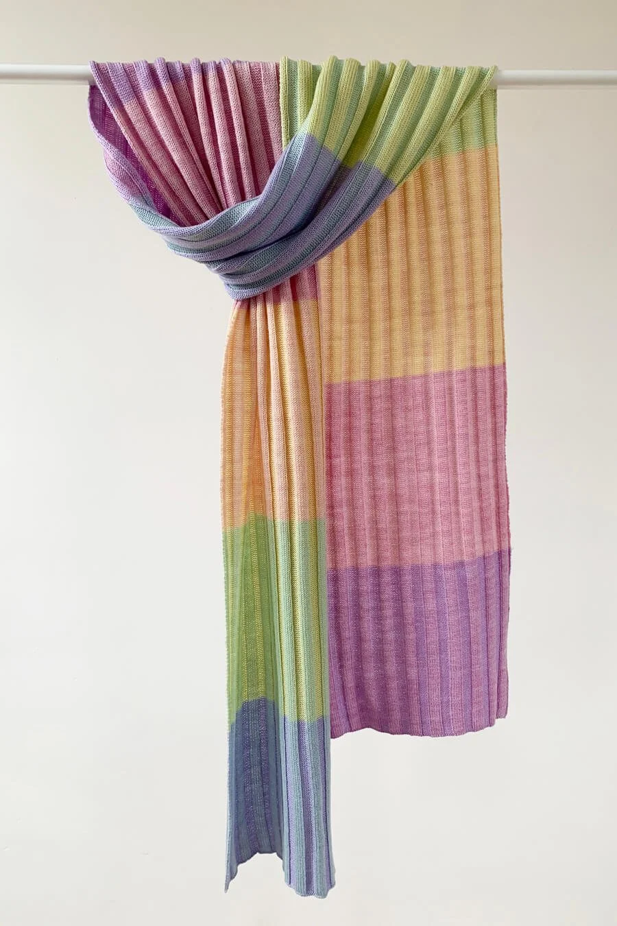 Striped merino scarf in pastels by Collingwood-Norris.jpg