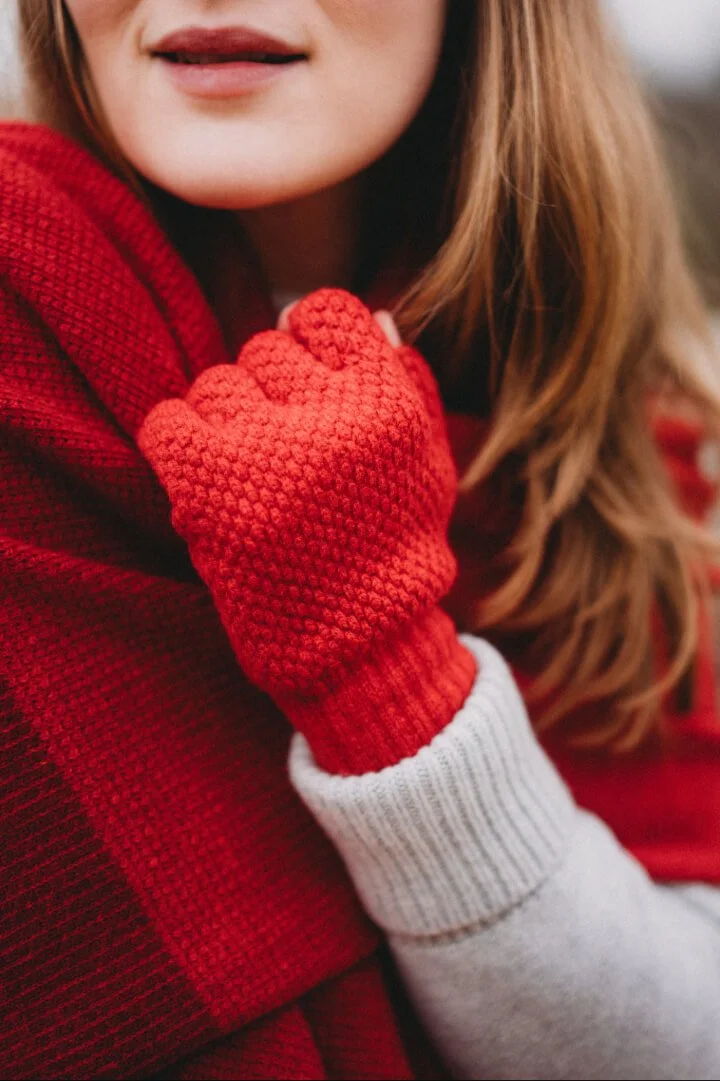 Rosehip red ladies  fingerless gloves by Collingwood-Norris.jpg