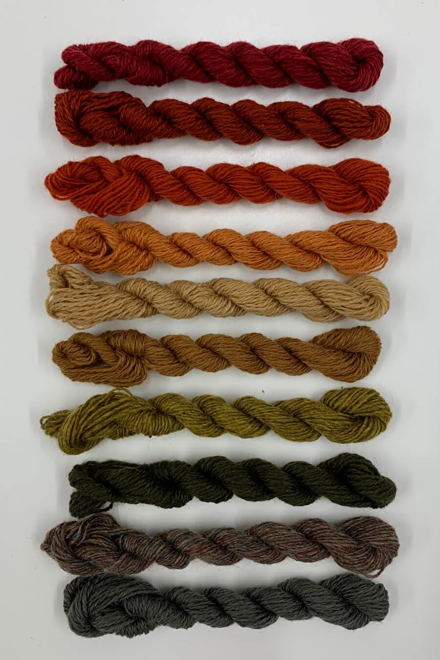 Earthy tones cashmere darning yarn by Collingwood-Norris.jpg