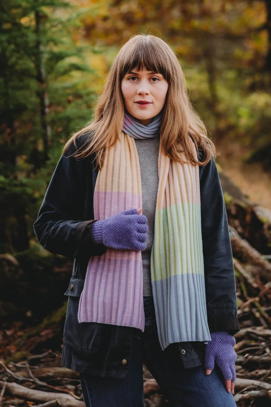 Zero Waste Merino Scarf: Talla