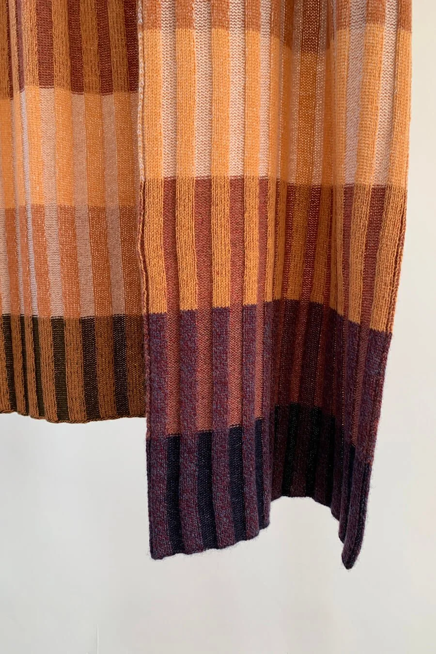 Striped scottish cashmere scarf handmade by Collingwood-Norri