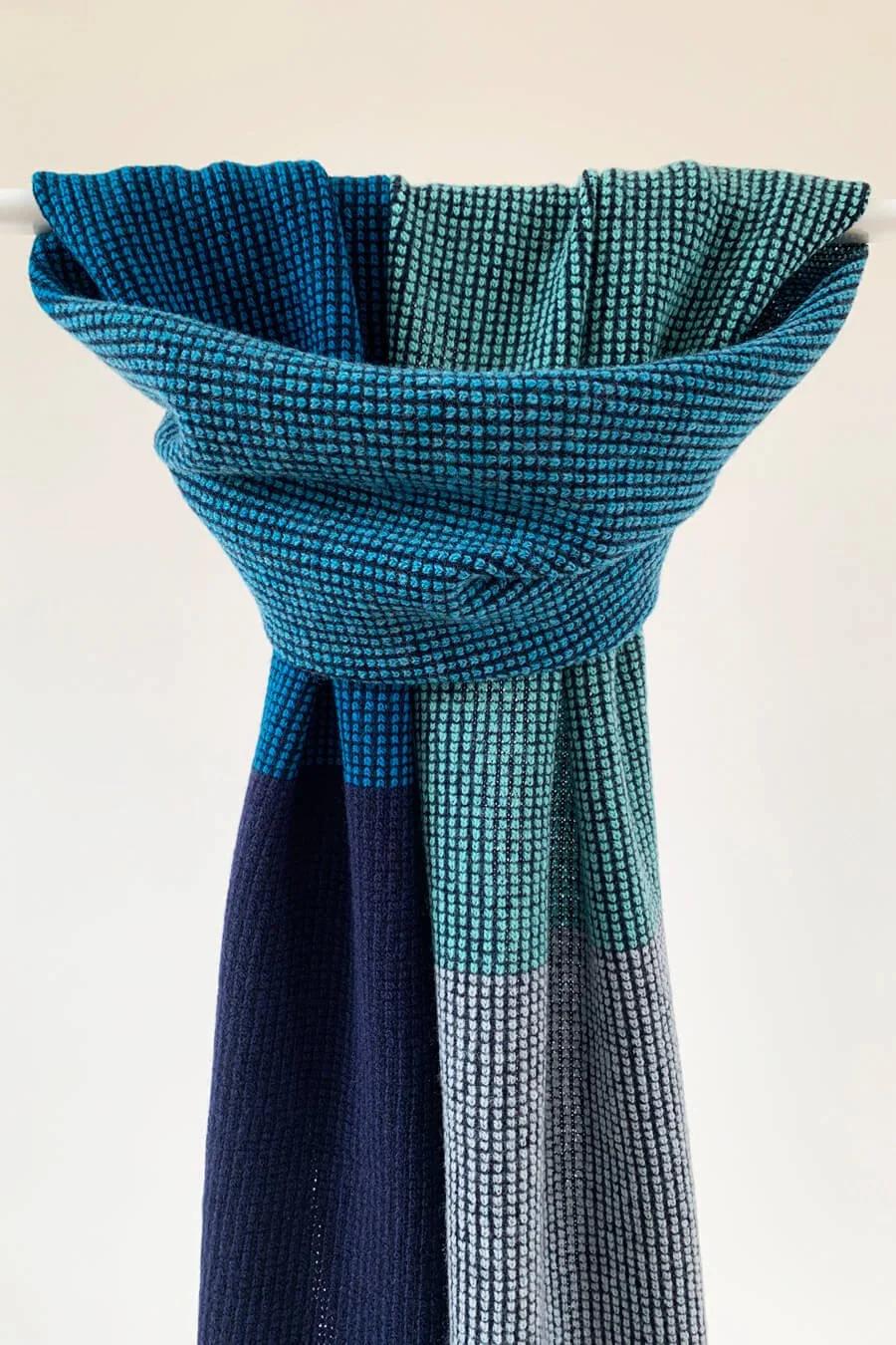 Mens lambswool scarf in blues by Collingwood-Norris.jpg