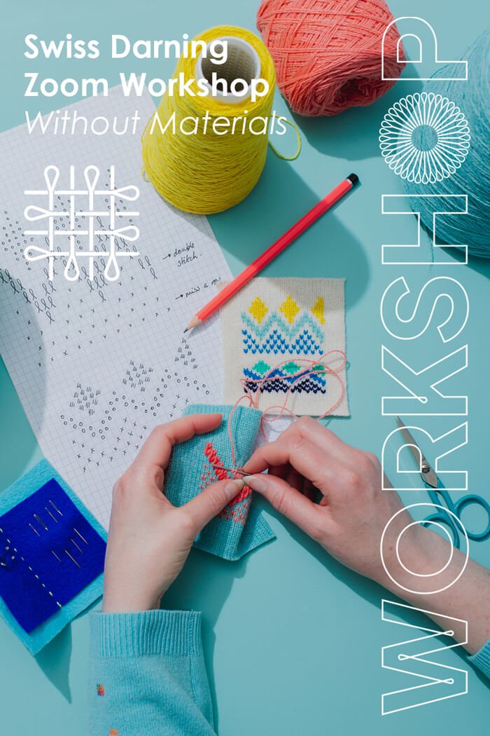 Swiss Darning: Live Online Workshop, WITHOUT Materials