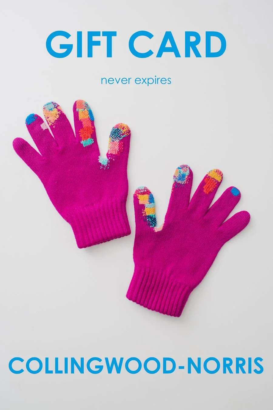 Gift card for visible mending and knitwear from Collingwood-Norris