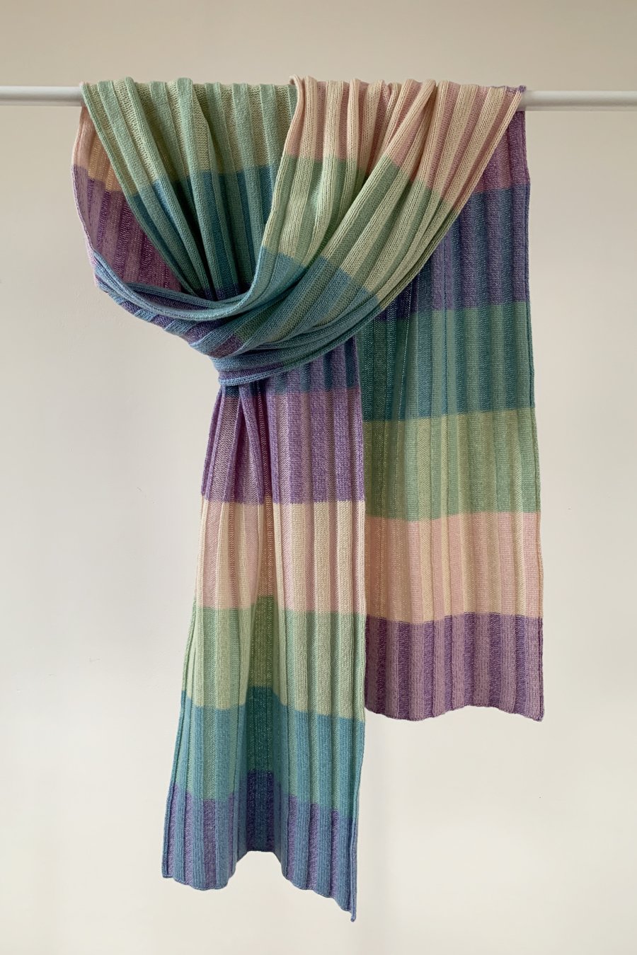 Striped Cashmere Scarf: Unicorn 4
