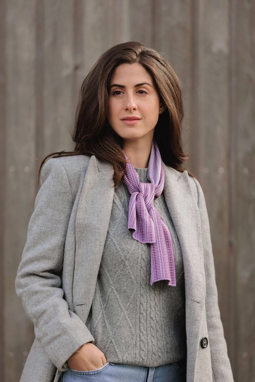 Orchid Skinny Scarf