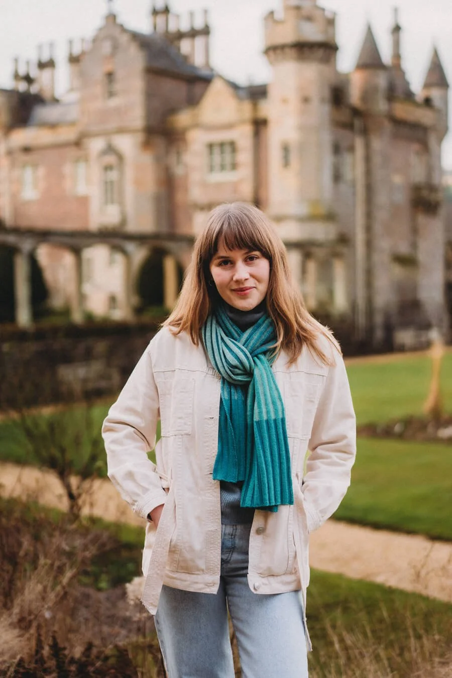 Zero Waste Merino Scarf: Elliot