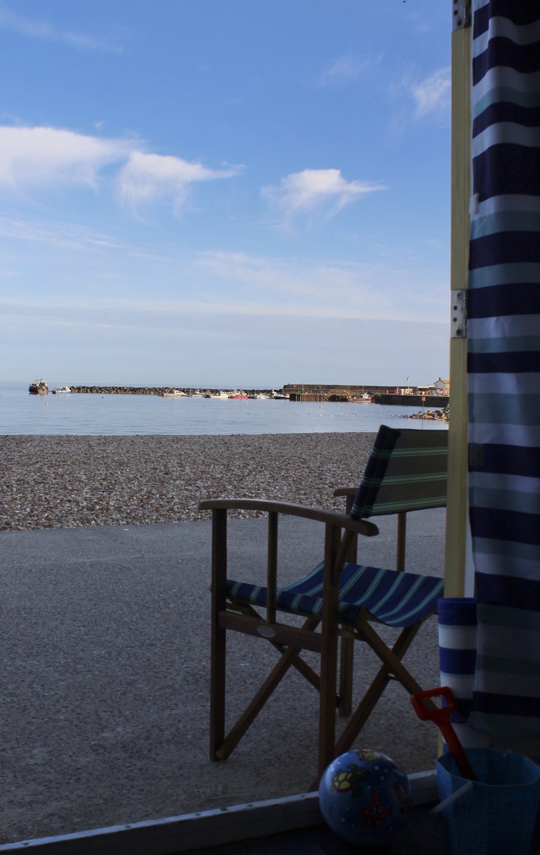 View from the beach hut