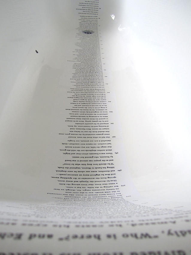  Christine Kettaneh,&nbsp; echo-bath , paper and acrylic gel medium, 2012. 