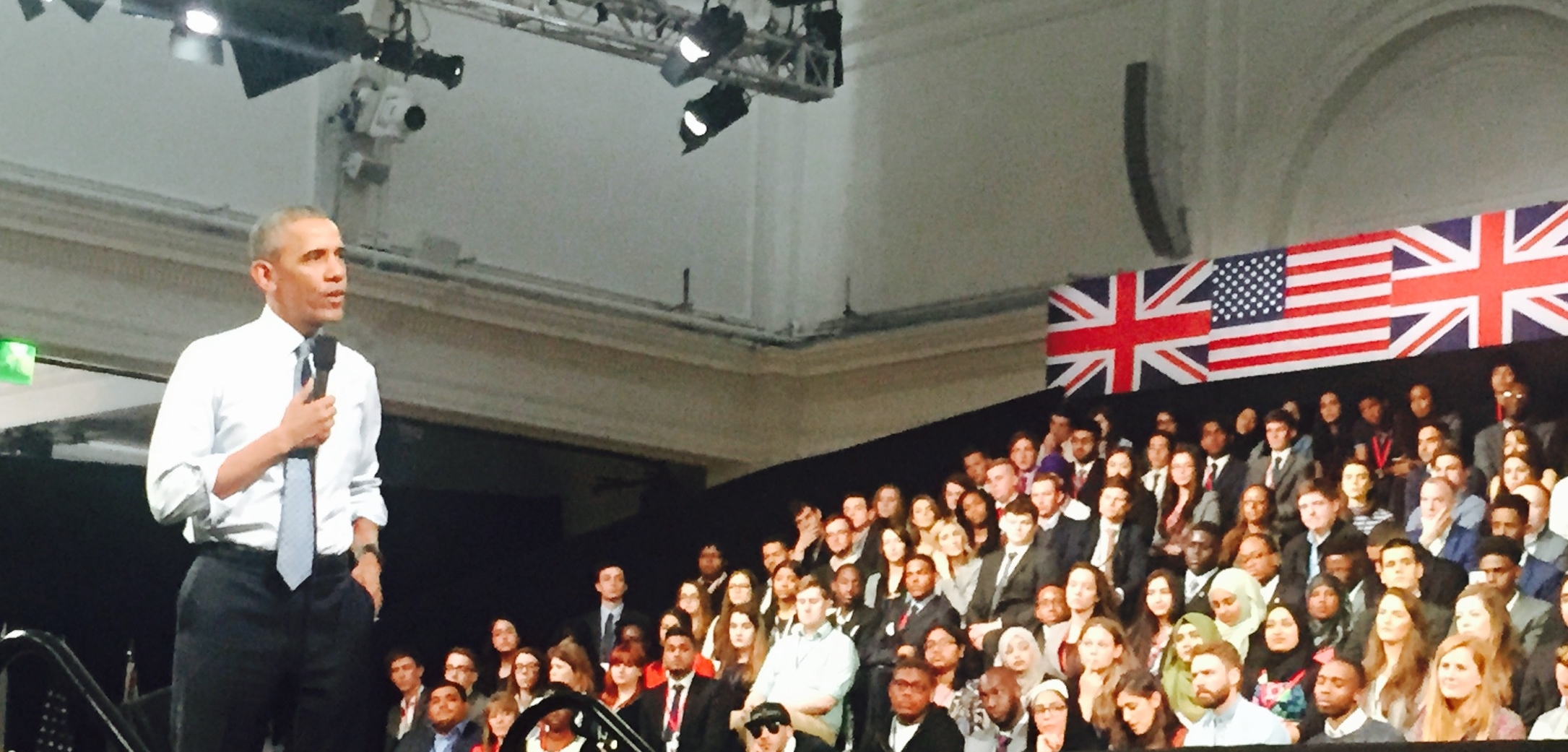 President Obama speaks to young people