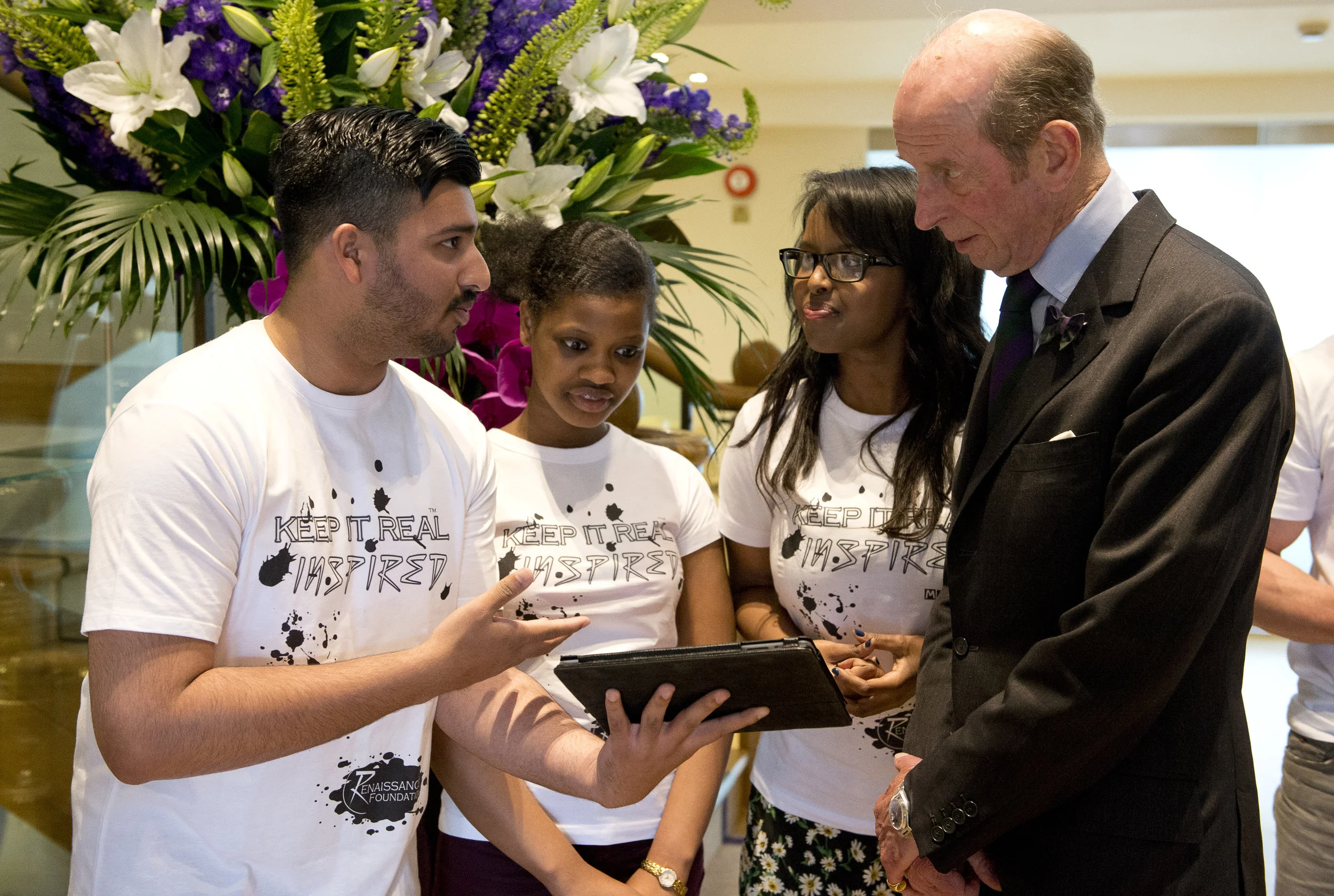 HRH The Duke of Kent meets with Charity The Renaissance Foundation in the Club house
The Championships Wimbledon 2014
The All England Lawn Tennis & Croquet Club Wimbledon
Day 3
Wednesday 25/06/2014
Credit: Thomas Lovelock/ AELTC