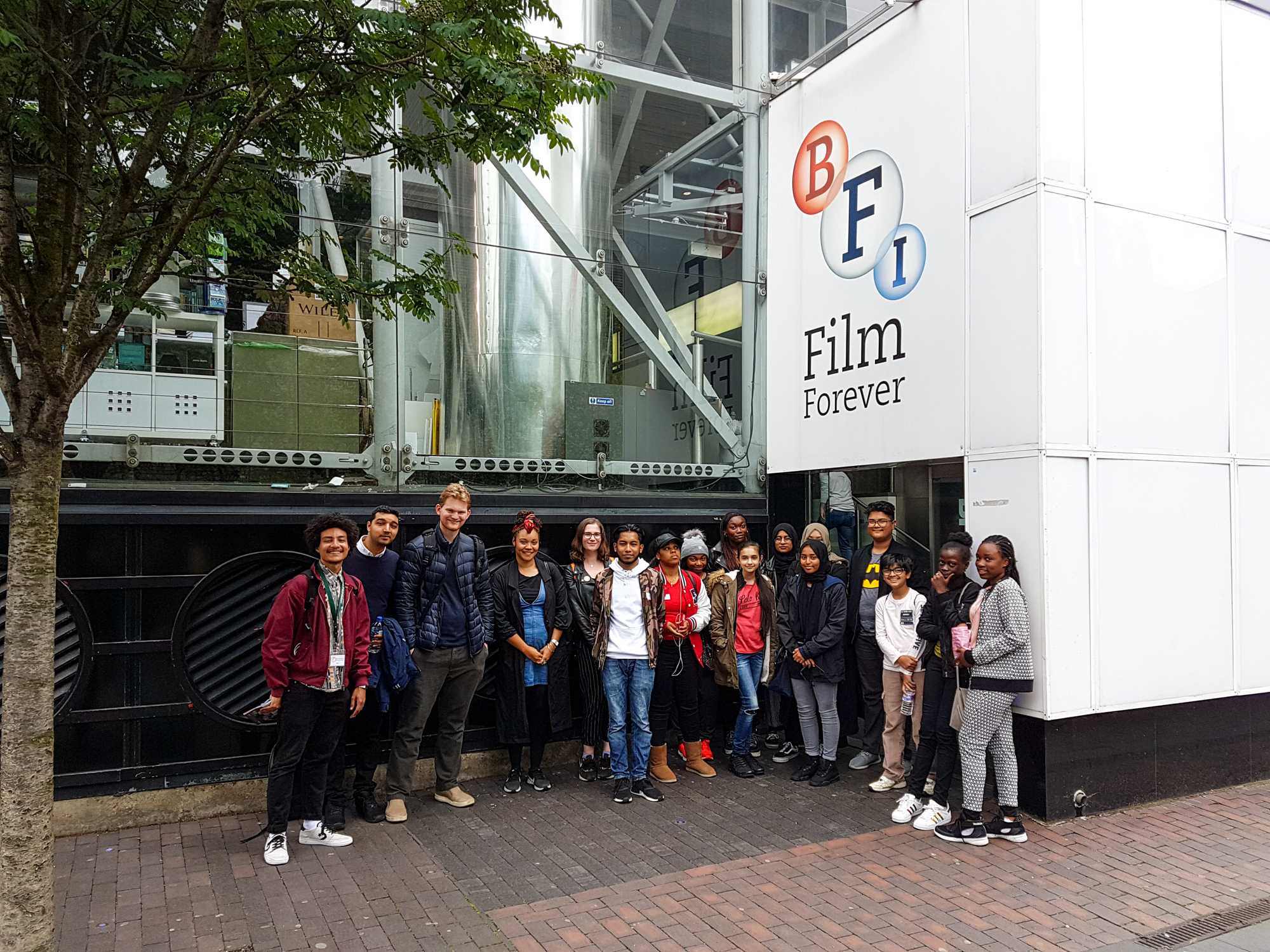 Doing a silent filmmaking workshop at the BFI
