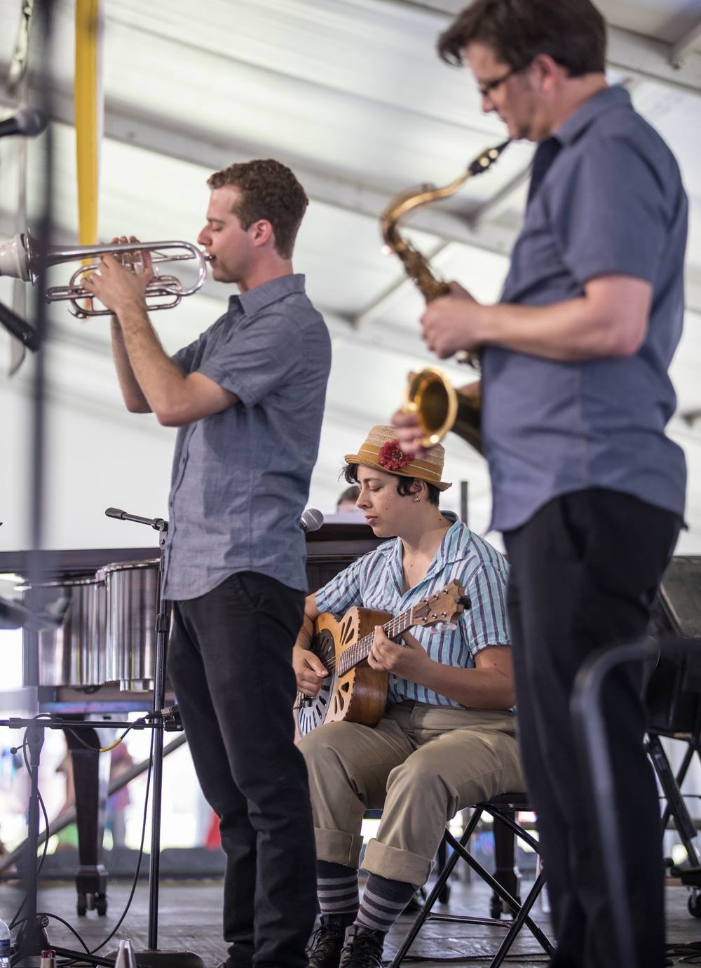 Messy Cookers Jazz Band at the New Orleans Jazz &amp; Heritage Festival