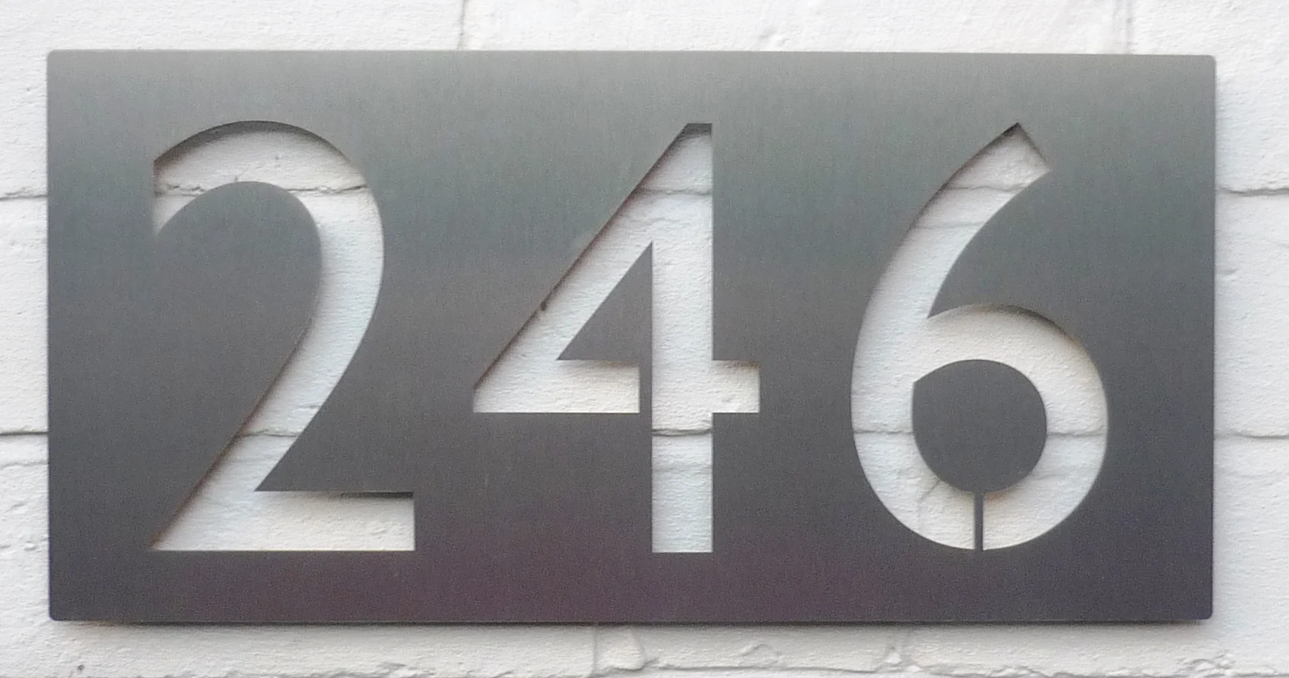 3-digit plaque: 20cm x 40cm