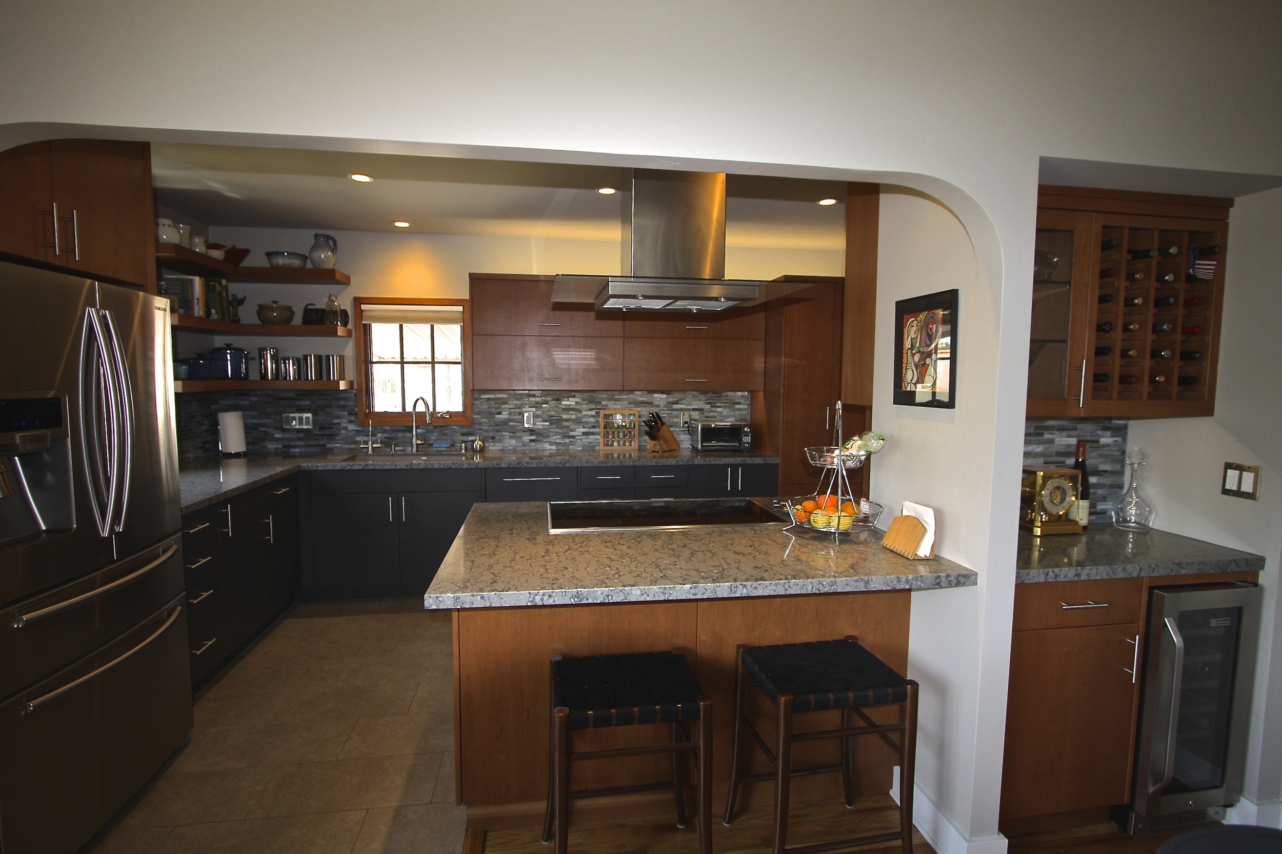  After: The owners both love to cook and bake and they built their dream kitchen to do it in. 