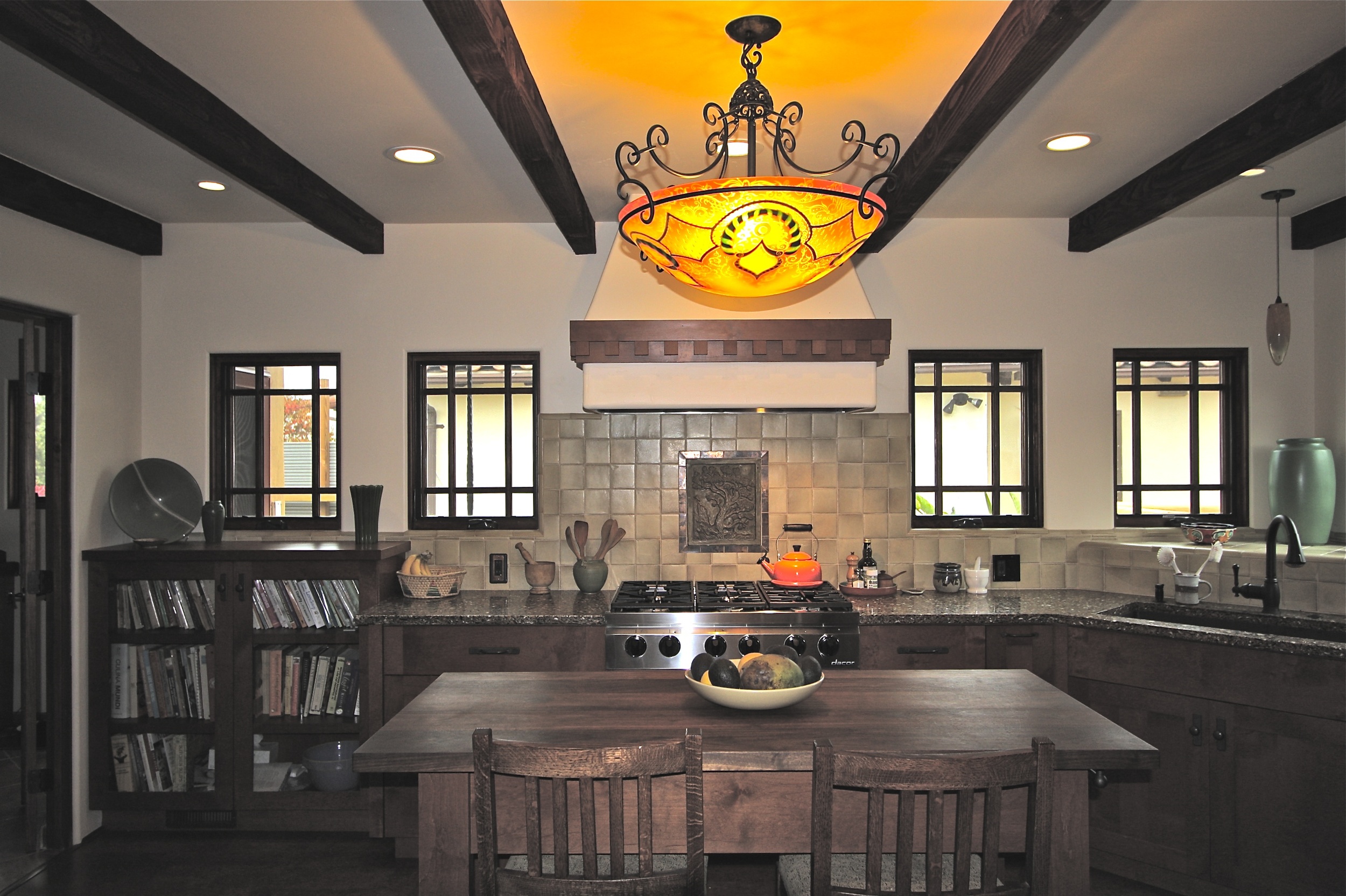  Island table and all custom cabinetry by Artistic Freedom Designs of Vista, CA. 