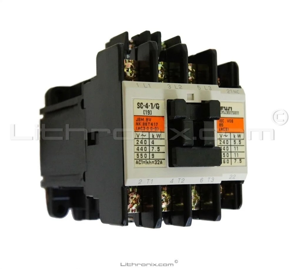 New Fuji Electric Contactor Sc19ag Type Sc 4 1 G Dc24v Lithronix