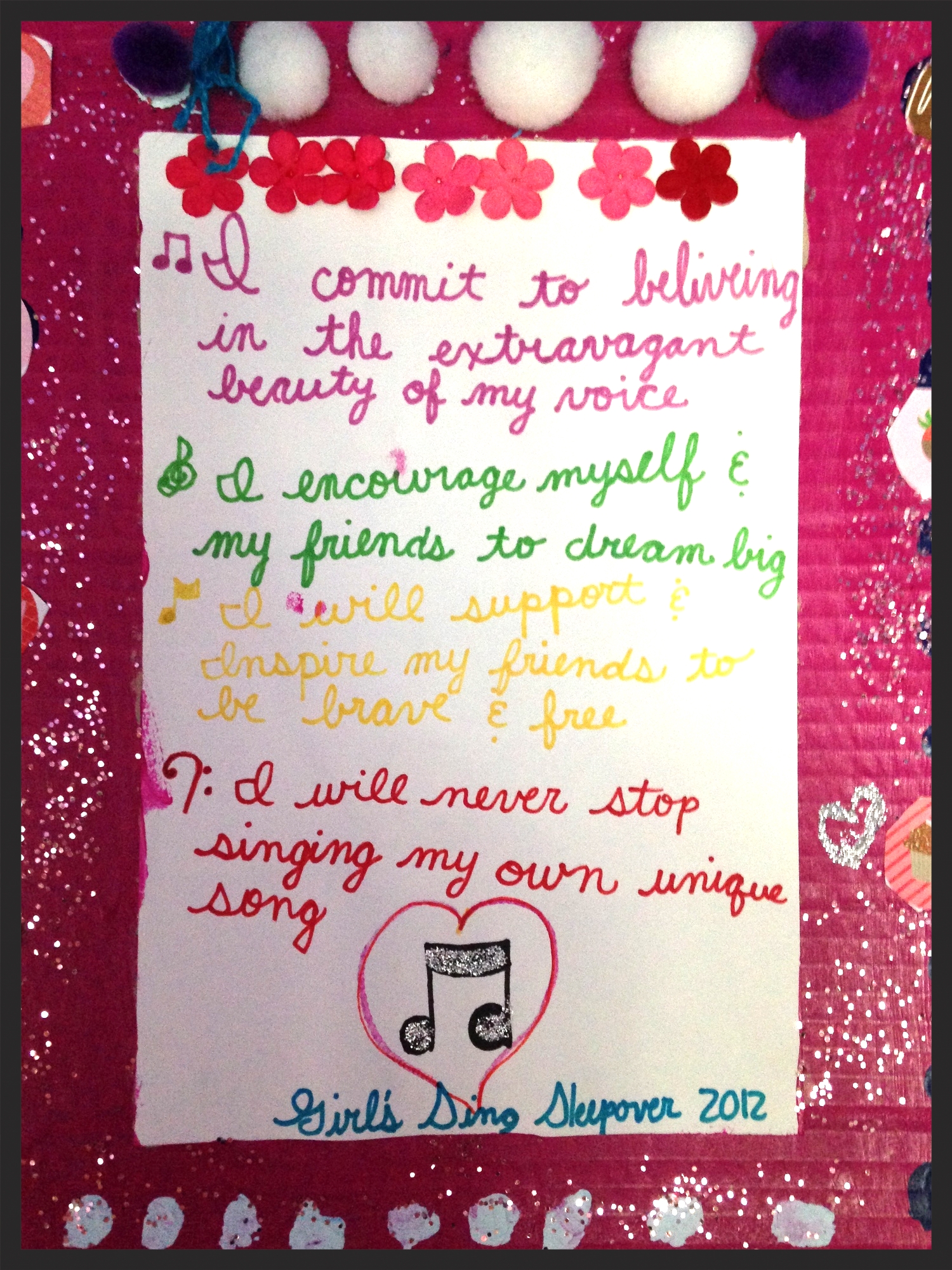 Our Creed, written by the Girls of Girls Up Loud
