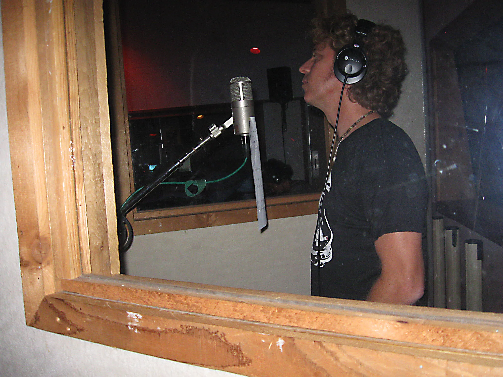 Tym tracking vocals on Another Try