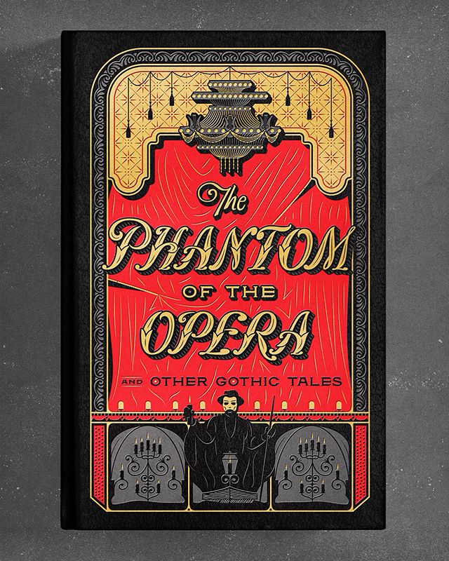 I&rsquo;m excited to share the book cover and endpapers I designed and illustrated for a new entry in the ongoing Barnes &amp; Noble Collectible Edition series: The Phantom of the Opera and Other Gothic Tales.

As a huge fan of the musical the world-