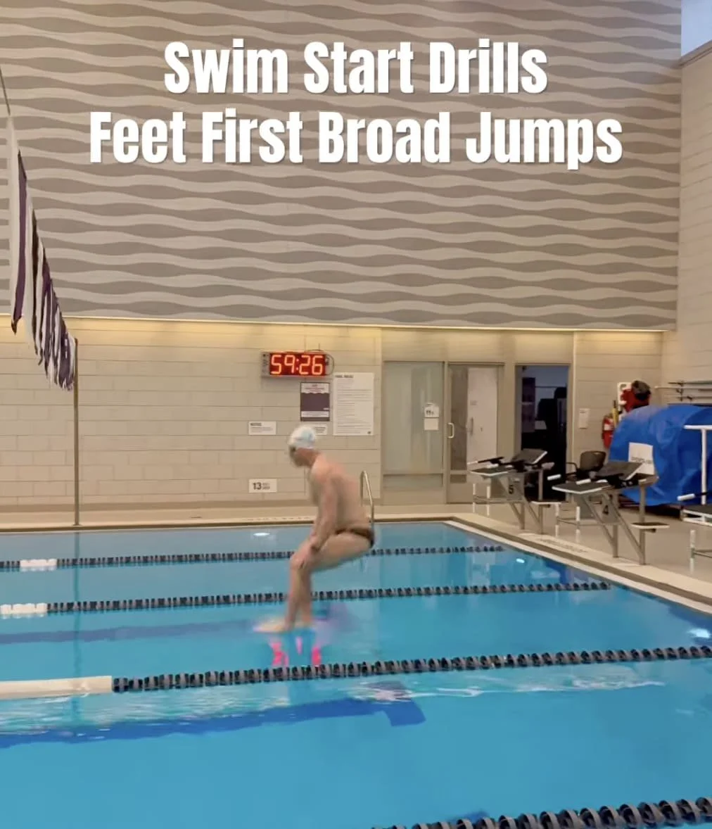 Swim Start Drill Feet First Broad Jumps