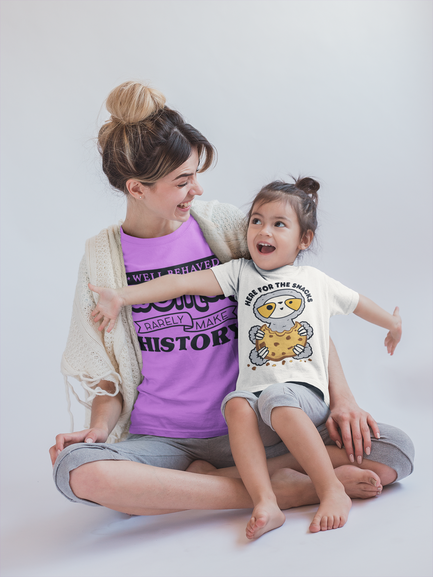 girl-and-mom-having-fun-wearing-t-shirts-mockup-in-a-white-room-a20274.png
