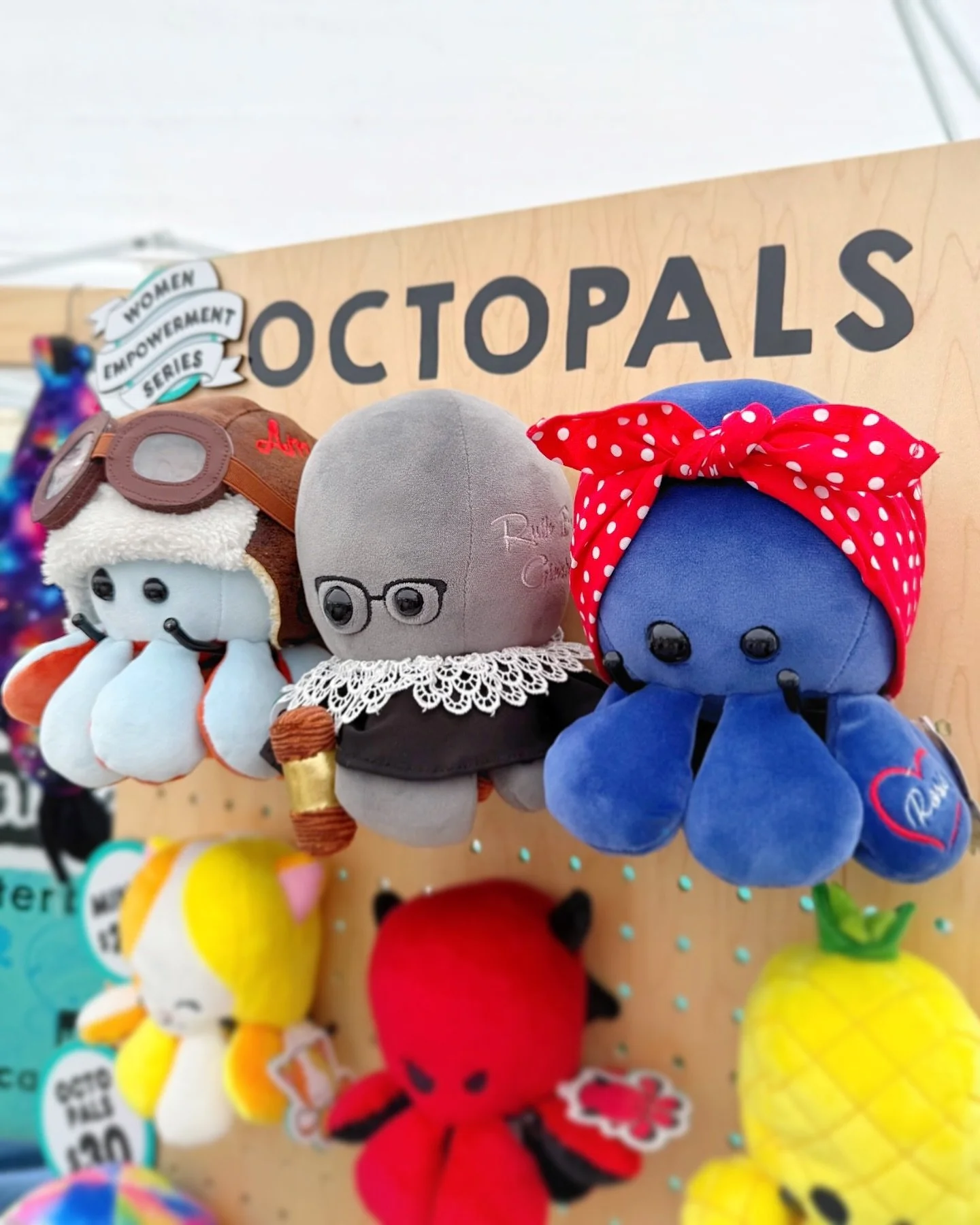 ✨The girls have finally arrived!✨

Our full Women Empowerment Series Octopals are officially here &mdash; celebrating some of history&rsquo;s most brave, brilliant, and badass women 🐙💪⚡️

Meet the powerhouse lineup:

💪Rosie the Riveter
✈️ Amelia E