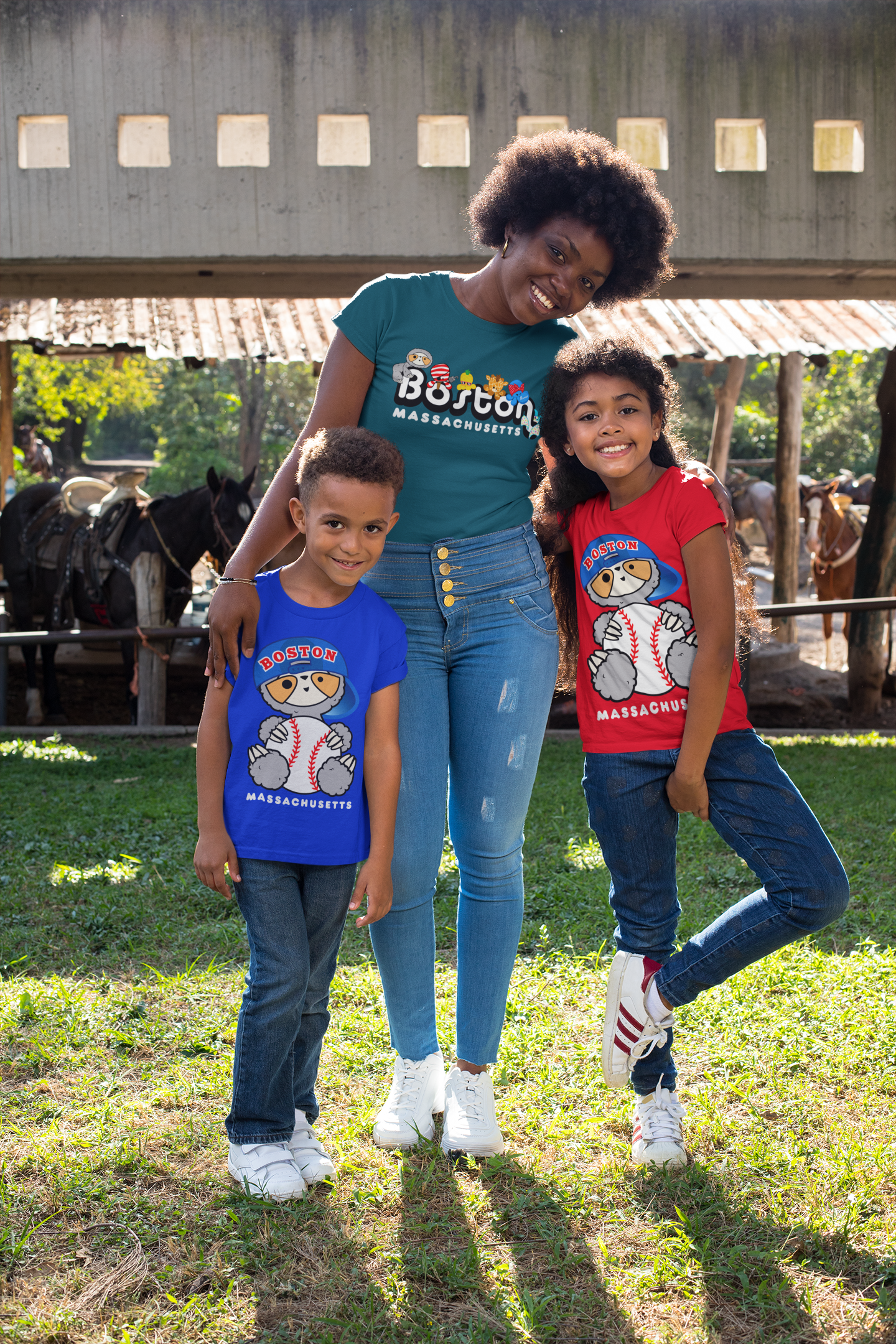 t-shirt-mockup-featuring-a-mother-with-her-kids-by-a-barn-30599.png