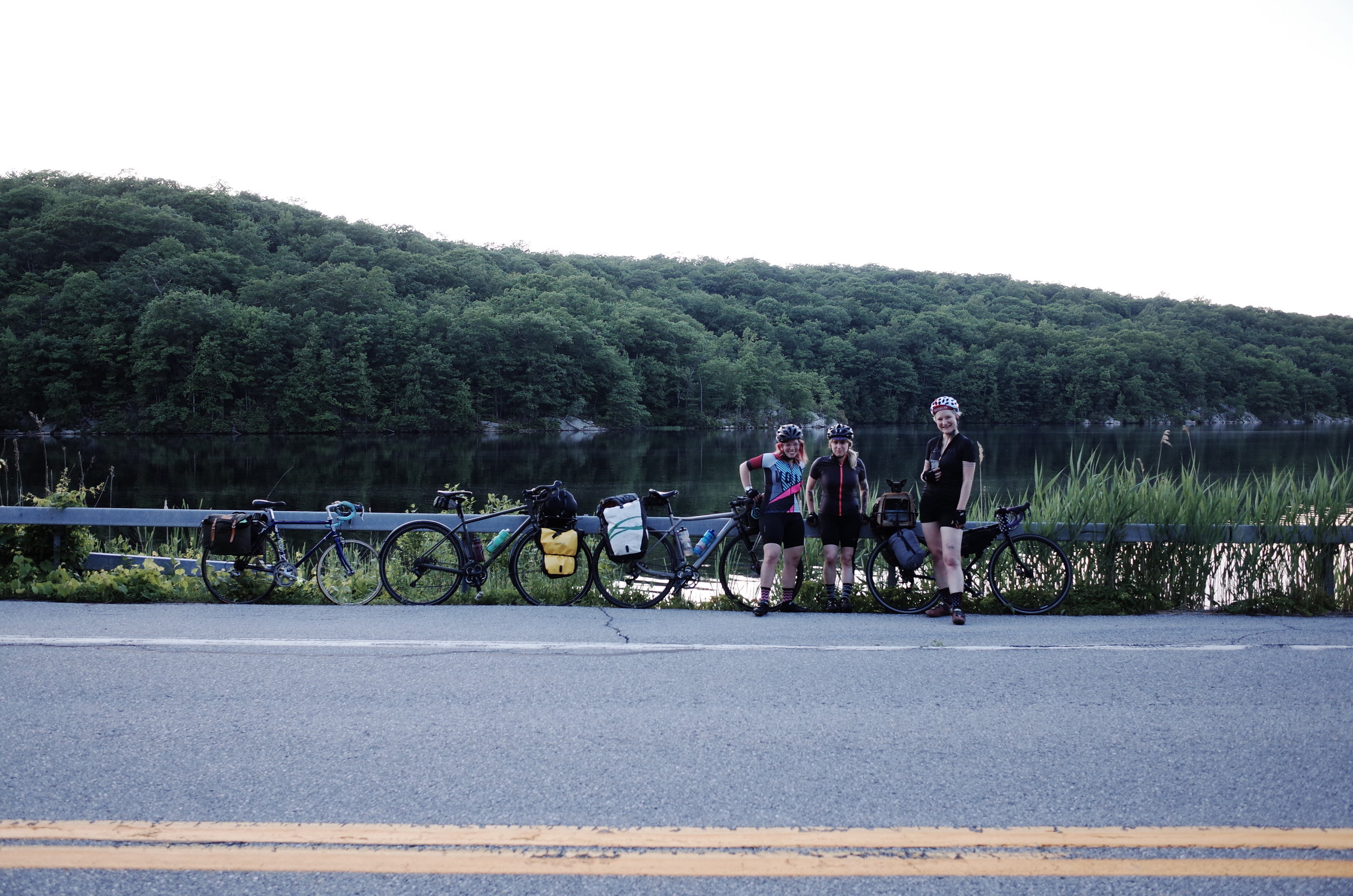Topping off a 1,100 ft climb at sunset. Photo: Miki Marcinkiewicz