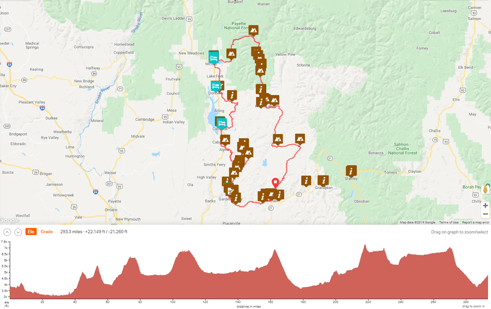 Idaho Hot Springs Map The Pleasure And Pain Of The Idaho Hot Springs Route — Pretty Damned Fast
