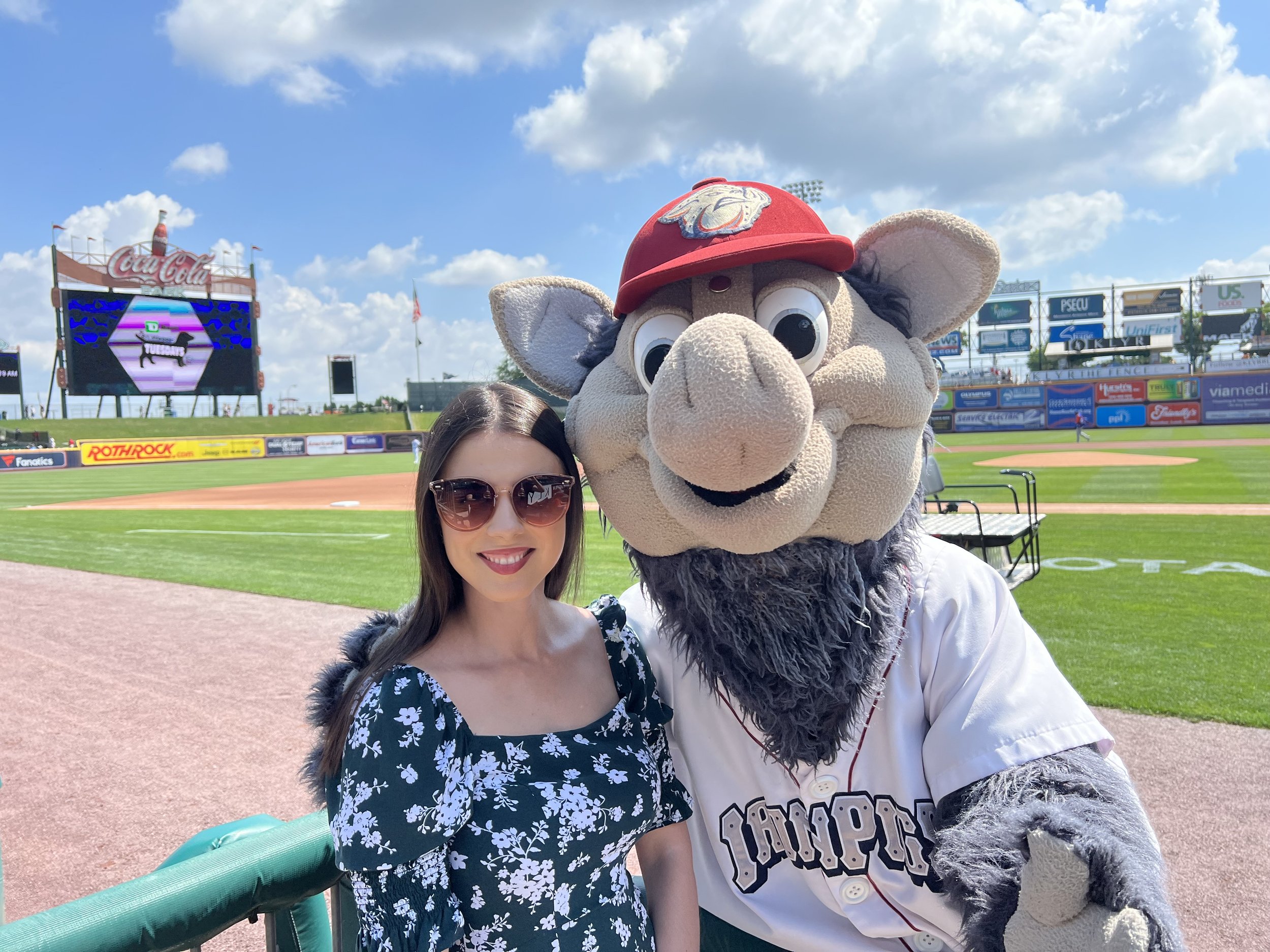 With The Iron Pigs Mascot, Ferrous!