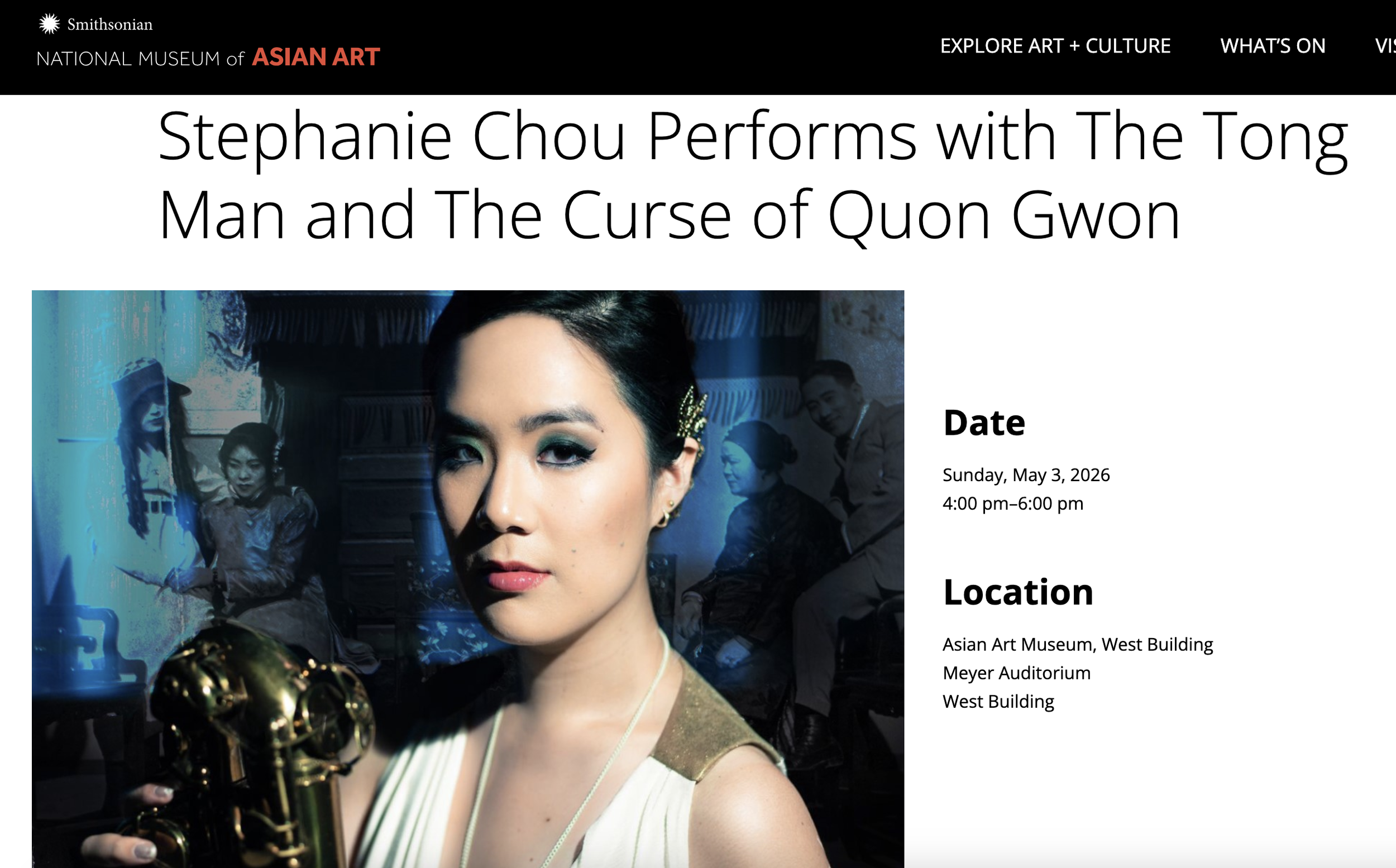 Smithsonian National Asian Art Museum - Movie Music Matchup (DC)