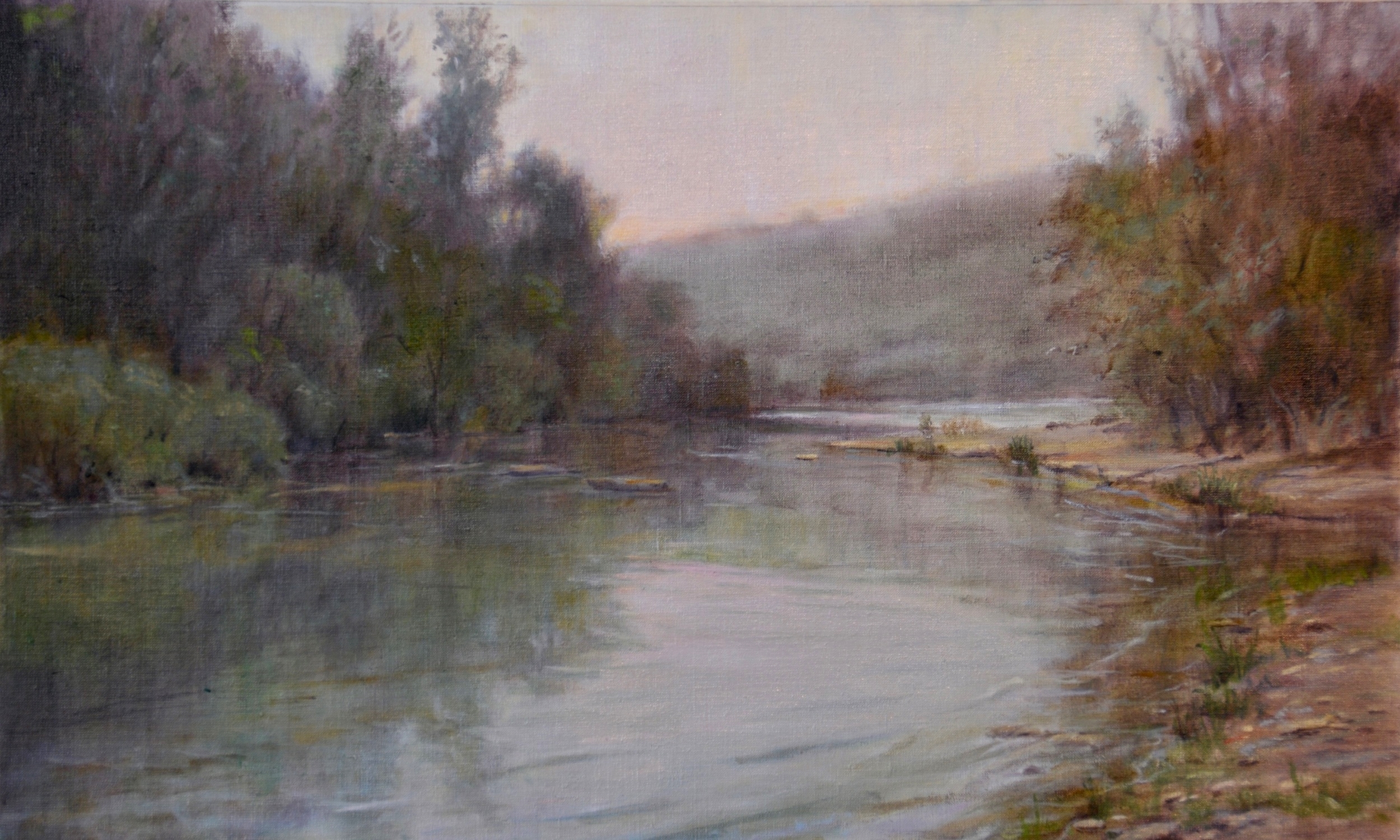 The Guadalupe River.12x20.Oil. Sold.